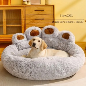 Cozy Large Pet Bed - Plush Winter Kennel